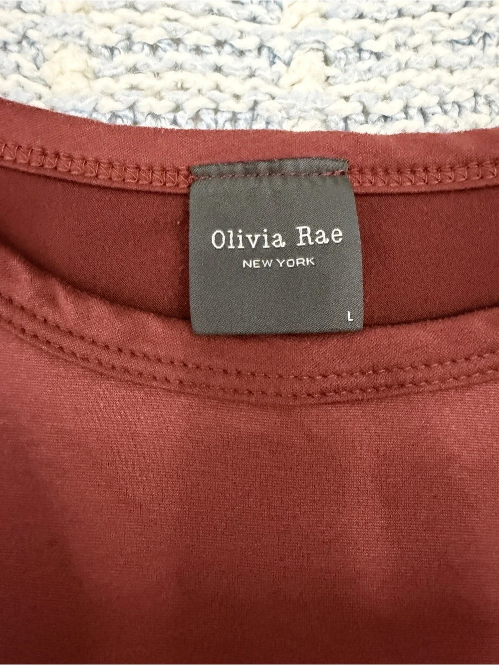 Olivia Rae Women's Short Sleeve Tee in Rust